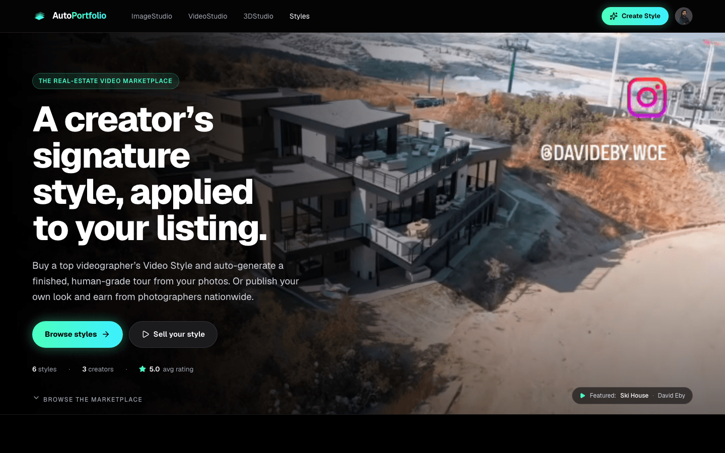 Screenshot of AutoPortfolio